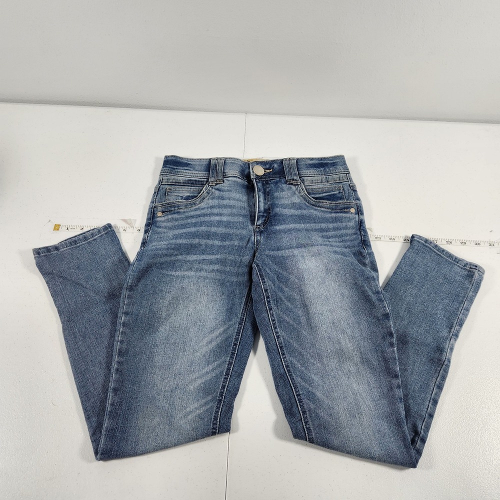 Democracy Ab Technology Slim straight Leg Jeans Blue Medium Wash Womens Size 2